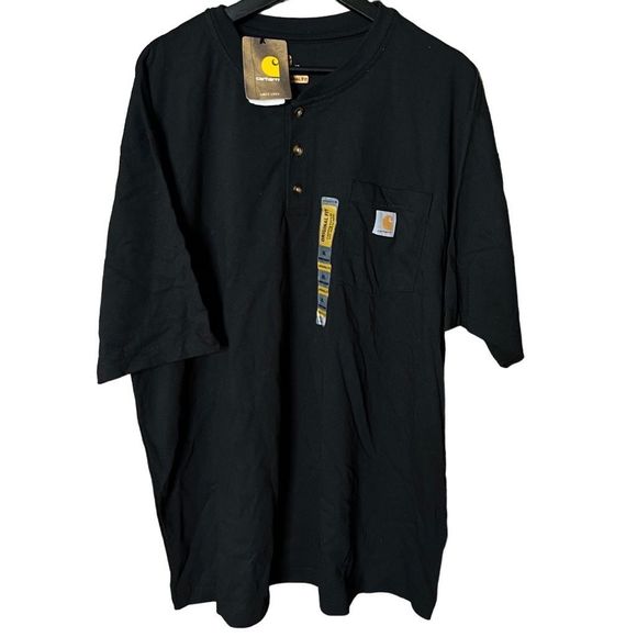 NWT Carhartt Mens Henley Pocket T Shirt XL - Picture 1 of 2